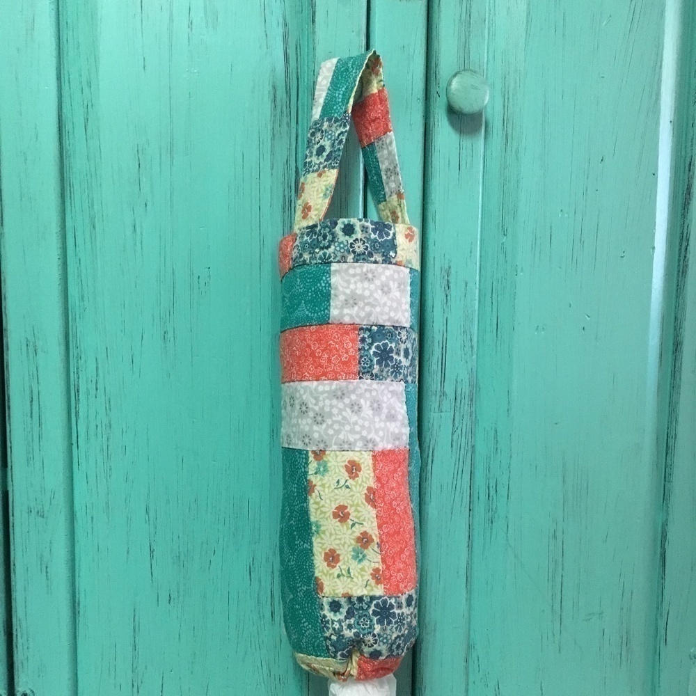 OOAK RV Size Handmade Patchwork Plastic Bag Holder